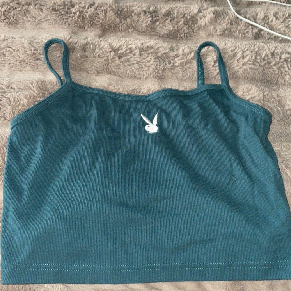 Playboy crop tank top